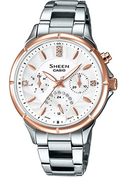 

Японские наручные женские часы Casio SHE-3047SG-7A. Коллекция Sheen