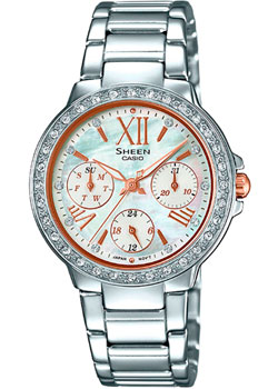 

Японские наручные женские часы Casio SHE-3052D-7A. Коллекция Sheen