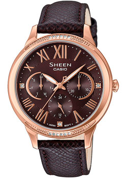 

Японские наручные женские часы Casio SHE-3058PGL-5A. Коллекция Sheen
