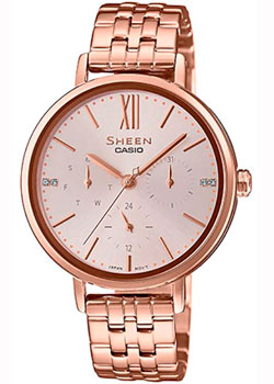 

Японские наручные женские часы Casio SHE-3064PG-4AUER. Коллекция Sheen