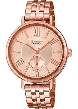 

Японские наручные женские часы Casio SHE-3066PG-4AUEF. Коллекция Sheen