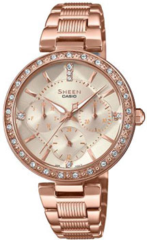 

Японские наручные женские часы Casio SHE-3068PG-4AUER. Коллекция Sheen