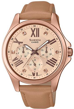 

Японские наручные женские часы Casio SHE-3806GL-9AUER. Коллекция Sheen