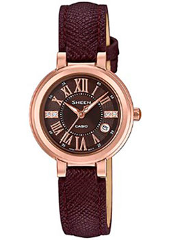 

Японские наручные женские часы Casio SHE-4029PGL-5A. Коллекция Sheen
