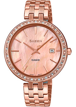 

Японские наручные женские часы Casio SHE-4052PG-4AUEF. Коллекция Sheen