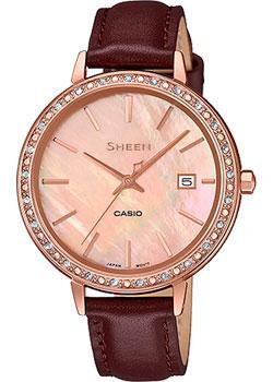 

Японские наручные женские часы Casio SHE-4052PGL-4AUEF. Коллекция Sheen