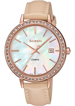 

Японские наручные женские часы Casio SHE-4052PGL-7BUEF. Коллекция Sheen