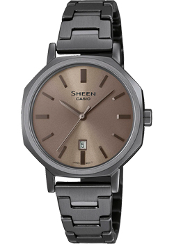 

Японские наручные женские часы Casio SHE-4554GY-5A. Коллекция Sheen