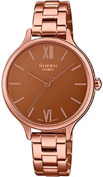 

Японские наручные женские часы Casio SHE-4560PG-4A. Коллекция Sheen