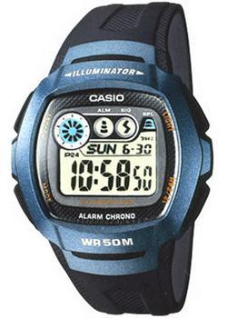 

Японские наручные мужские часы Casio W-210-1B. Коллекция Digital