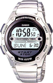 

Японские наручные мужские часы Casio W-756D-1A. Коллекция Digital
