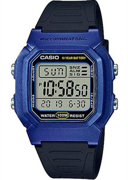 

Японские наручные мужские часы Casio W-800HM-2AVEF. Коллекция Digital