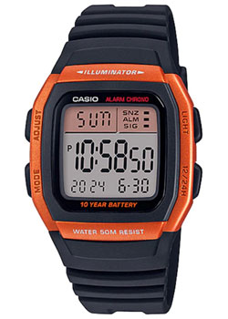 

Японские наручные мужские часы Casio W-96H-4A2VEF. Коллекция Digital