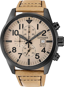Японские наручные  мужские часы Citizen AN3625-07X. Коллекция Chronograph - фото 1