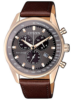 Японские наручные  мужские часы Citizen AT2393-17H. Коллекция Eco-Drive - фото 1