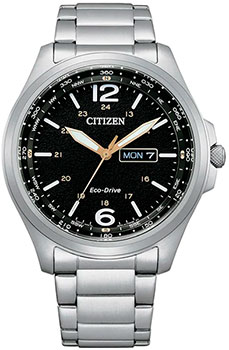 Японские наручные  мужские часы Citizen AW0110-82E. Коллекция Eco-Drive - фото 1