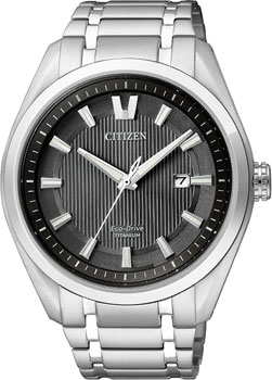 Японские наручные  мужские часы Citizen AW1240-57E. Коллекция Super Titanium - фото 1