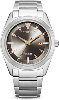 Японские наручные  мужские часы Citizen AW1640-83H. Коллекция Eco-Drive - фото 1