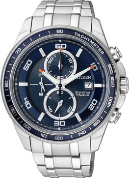 

Японские наручные мужские часы Citizen CA0345-51L. Коллекция Super Titanium