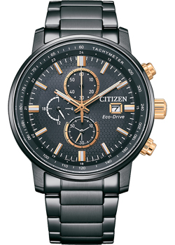 Японские наручные  мужские часы Citizen CA0846-81E. Коллекция Eco-Drive - фото 1