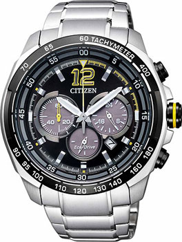 Японские наручные  мужские часы Citizen CA4234-51E. Коллекция Eco-Drive - фото 1