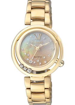 

Японские наручные женские часы Citizen EM0325-55P. Коллекция Eco-Drive