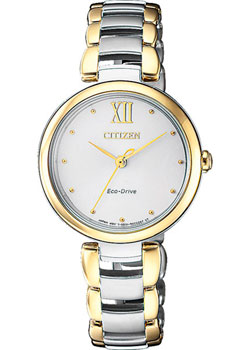 

Японские наручные женские часы Citizen EM0534-80A. Коллекция Eco-Drive