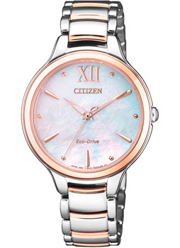 

Японские наручные женские часы Citizen EM0556-87D. Коллекция Eco-Drive