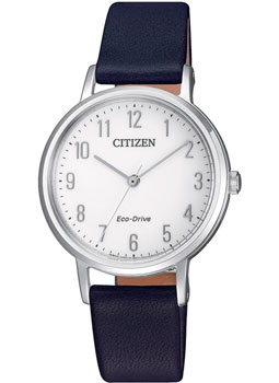 Японские наручные  женские часы Citizen EM0571-16A. Коллекция Eco-Drive - фото 1