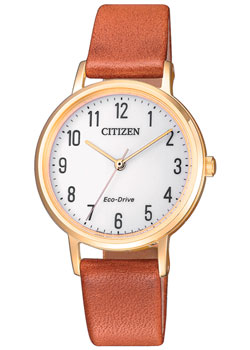 Японские наручные  женские часы Citizen EM0578-17A. Коллекция Eco-Drive - фото 1