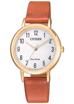 

Японские наручные женские часы Citizen EM0578-17A. Коллекция Eco-Drive