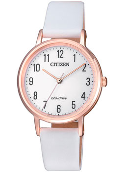Японские наручные  женские часы Citizen EM0579-14A. Коллекция Eco-Drive - фото 1