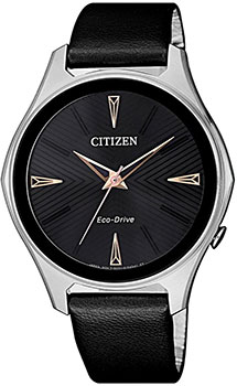 

Японские наручные женские часы Citizen EM0599-17E. Коллекция Eco-Drive
