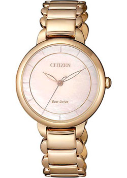 Японские наручные  женские часы Citizen EM0673-83D. Коллекция Eco-Drive - фото 1