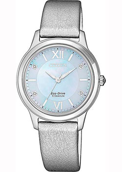 

Японские наручные женские часы Citizen EM0720-18D. Коллекция Super Titanium
