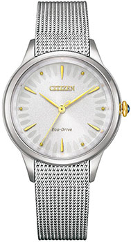 

Японские наручные женские часы Citizen EM0814-83A. Коллекция Elegance