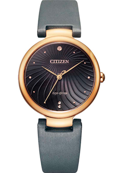 

Японские наручные женские часы Citizen EM0853-14H. Коллекция Eco-Drive