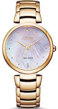 Японские наручные  женские часы Citizen EM0853-81Y. Коллекция Elegance - фото 1