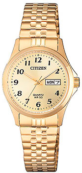 Японские наручные  женские часы Citizen EQ2002-91P. Коллекция Elegance - фото 1