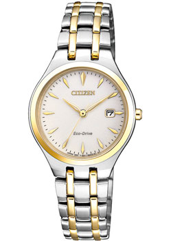 Японские наручные  женские часы Citizen EW2484-82B. Коллекция Eco-Drive - фото 1