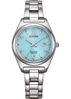 Японские наручные  женские часы Citizen EW2601-81M. Коллекция Super Titanium