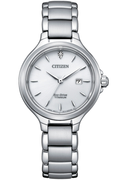 Японские наручные  женские часы Citizen EW2681-81A. Коллекция Super Titanium