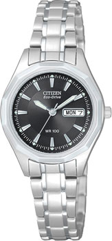 

Японские наручные женские часы Citizen EW3140-51EE. Коллекция Eco-Drive