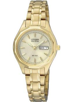 

Японские наручные женские часы Citizen EW3142-56PE. Коллекция Eco-Drive
