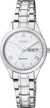 

Японские наручные женские часы Citizen EW3196-81AE. Коллекция Eco-Drive