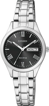 

Японские наручные женские часы Citizen EW3196-81EE. Коллекция Eco-Drive