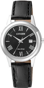 Японские наручные  женские часы Citizen FE1081-08E. Коллекция Eco-Drive - фото 1