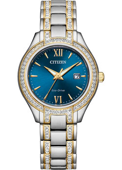 

Японские наручные женские часы Citizen FE1234-50L. Коллекция Eco-Drive