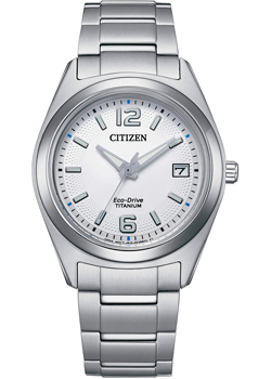 Японские наручные  женские часы Citizen FE6151-82A. Коллекция Super Titanium
