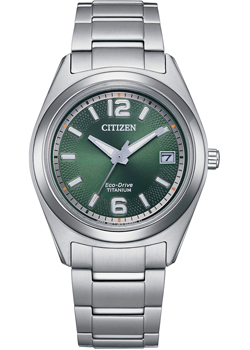 Японские наручные  женские часы Citizen FE6151-82X. Коллекция Super Titanium